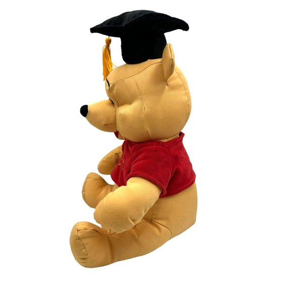 Winnie the Pooh Disney Store Exclusive Graduate Grad Twill Plush 14" Plush Stuff - Picture 4 of 12